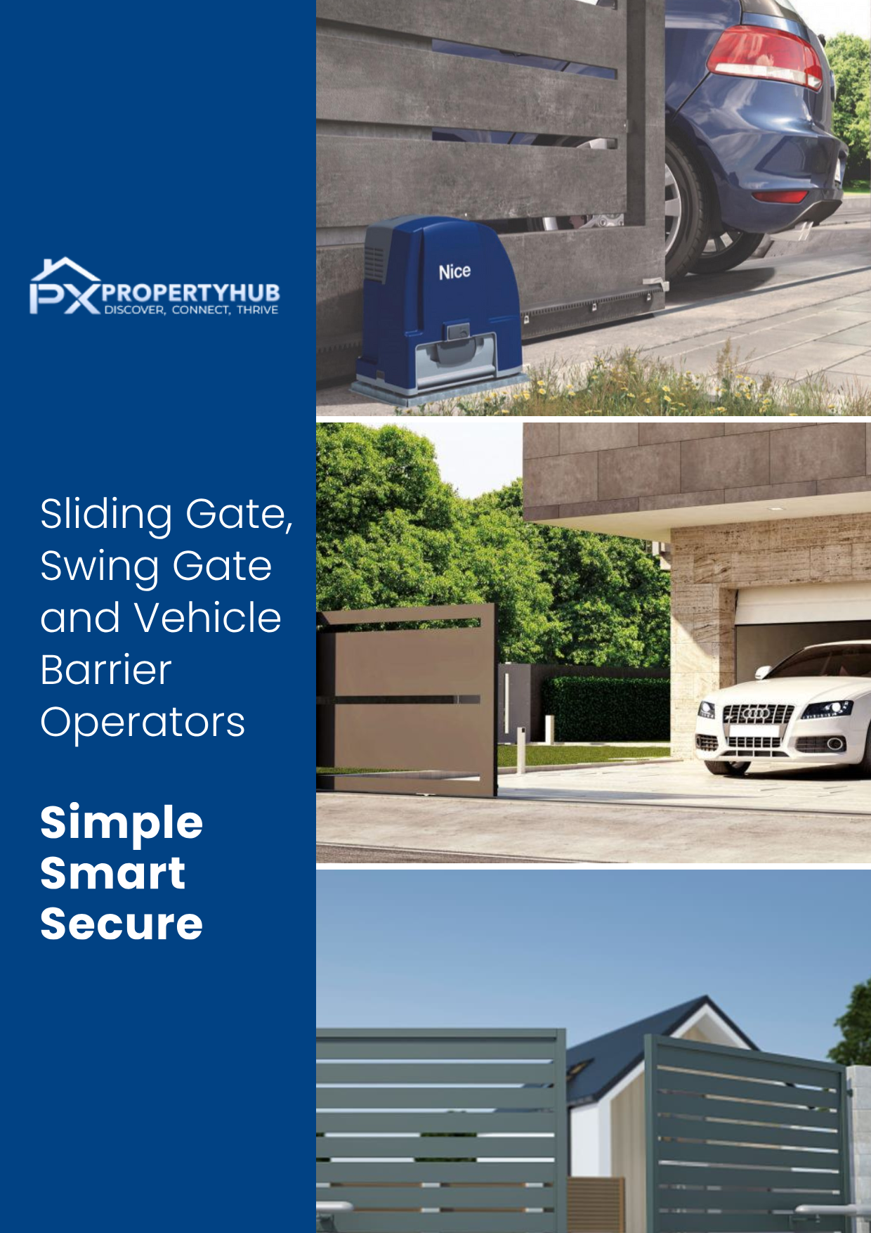 Automated residential sliding gate installation